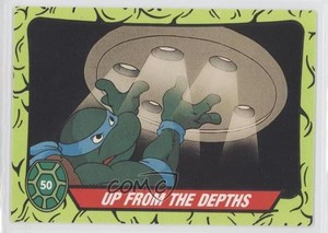 1990 Topps Teenage Mutant Hero Turtles Ireland Up From The Depths #50 0b5