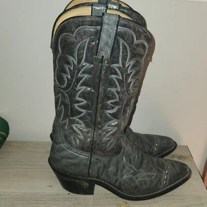 Botas de Vaquero Durango Western Stitch Cuero Gris Envejecido Para Hombres 9 D - Imagen 1 de 16