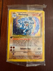 Pokemon Karte: Machamp 008/102 Deck Exclusives Holo 1. Edition Sealed im Paket - Bild 1 von 2