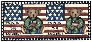 US-Flagge Stolz Bär Becherfolie 8 x 3,5" Überglasung Wasserrutsche Keramik Aufkleber - Bild 1 von 1
