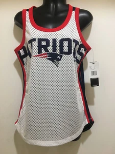 Camiseta sin mangas de malla New England Patriots para damas - Camiseta sin mangas TOUCHBACK de G-III - con licencia NFL - Imagen 1 de 7