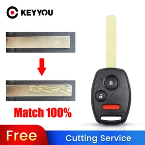 BLADE CUT by PHOTO Car Key Case For 2006-2011 Honda Civic LX / 2011-2014 Odyssey - Picture 1 of 7