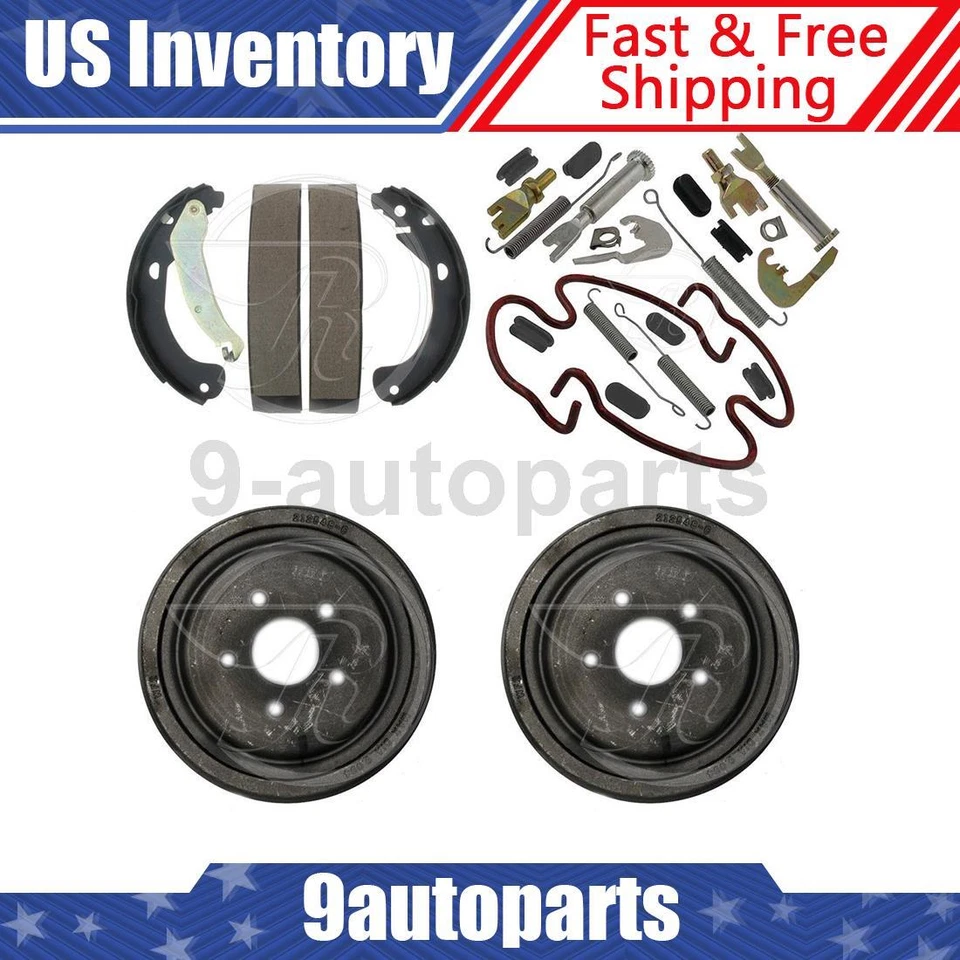 Kit de tambores y zapatas de freno trasero y herrajes para Chevrolet Cavalier 2003 2004 2005 Foto 1 de 4