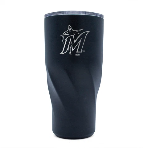 WinCraft Miami Marlins 30oz. Morgan Stainless Steel Tumbler Cover