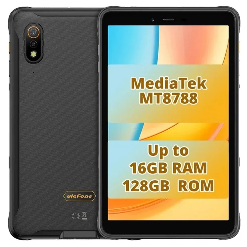 Ulefone Armor Pad Pro Robust Tablet 8 Zoll 7560mAh 16GB +128GB Android 13 4G Pad - Bild 1 von 4