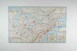 1977 Eastern States Exxon Vintage Fold-Out Map - Picture 1 of 4