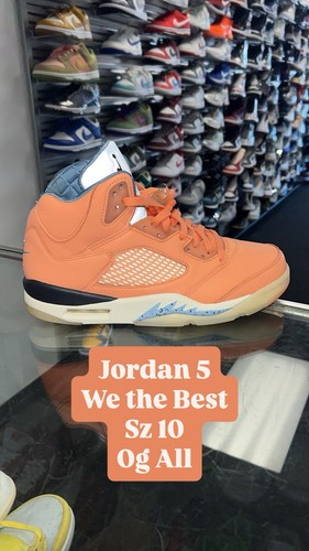 NIKE AIR JORDAN 5 DJ KHALED CRIMSON BLISS RETRO OG DV4982 641 TAGLIA 10 AUTENTICA