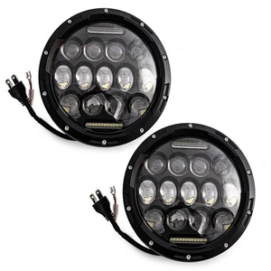 Proyector de faros LED DRL para motocicleta 2X 7" pulgadas para Suzuki Boulevard C90T C50 - Imagen 1 de 9