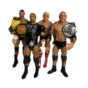 WWE EVOLUTION Ric Flair, Randy Orton, Batista, Triple H Mattel Bundle Cinture (16) - Foto 1 di 11