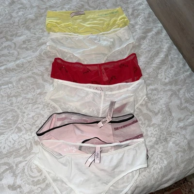 Lote de 6 NOVAS Calcinhas Victorias Secret Holiday Tamanho G Novo com etiquetas - Imagem 1 de 4