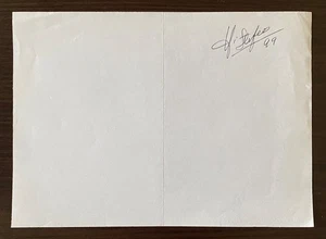 Hoja Firmada Alfredo Di Stefano 8x6 Auténtico Auto Real Madrid - Imagen 1 de 13