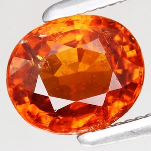 Granate espesartita naranja namibia ovalado 100 % natural sin calefacción 1,16 quilates 6,5 x 5,6 mm - Imagen 1 de 4