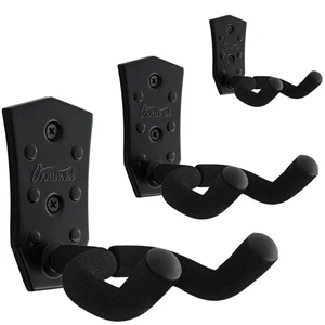 Guitar Wall Mount 3 Pack, Black Metal Guitar Hanger, V-Shaped Guitar Wall Han... - Picture 1 of 7