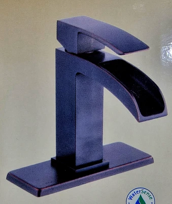 Tuscany Waterfall Bathroom Sink Lavatory Faucet Oil Rubbed Bronze Single Handle - Image 1 of 4