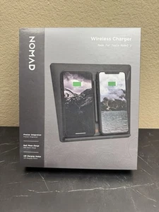 Caricabatteria wireless originale Tesla Model 3 doppio telefono pad di ricarica Nomad NM30110A00 - Foto 1 di 3