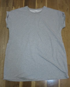 J.Jill Fit Women's Gray Short Sleeve Crew Neck Knit Sweatshirt Dress Sz 3X - Picture 1 of 10