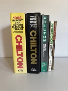 Lot of 5 Various Chilton’s Auto Car Truck Van Repair Manual 1986, 1988, 1991 - Picture 1 of 1