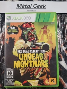 Red Dead Redemption Undead Nightmare Xbox 360 CIB con mapa EN/FR probado FrShpCAD - Imagen 1 de 4