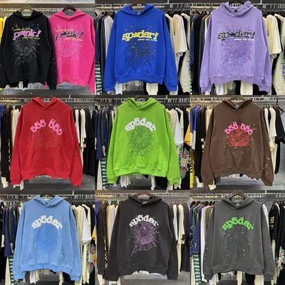 100+Sweatshirts Pullover Sp5der Mens Hoodies Y2K Spider Hoodie Men Women Print - Image 1 of 4