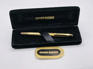 Waterman Concorde Fountain Pen Gold Plated 18ct Gold Med Nib 1970’s France - Picture 1 of 15