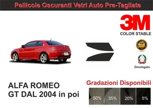 Pellicole Oscuranti vetri Pre-Tagliata Alfa Romeo GT  dal 2004 anteriore 3M - Imagen 1 de 1