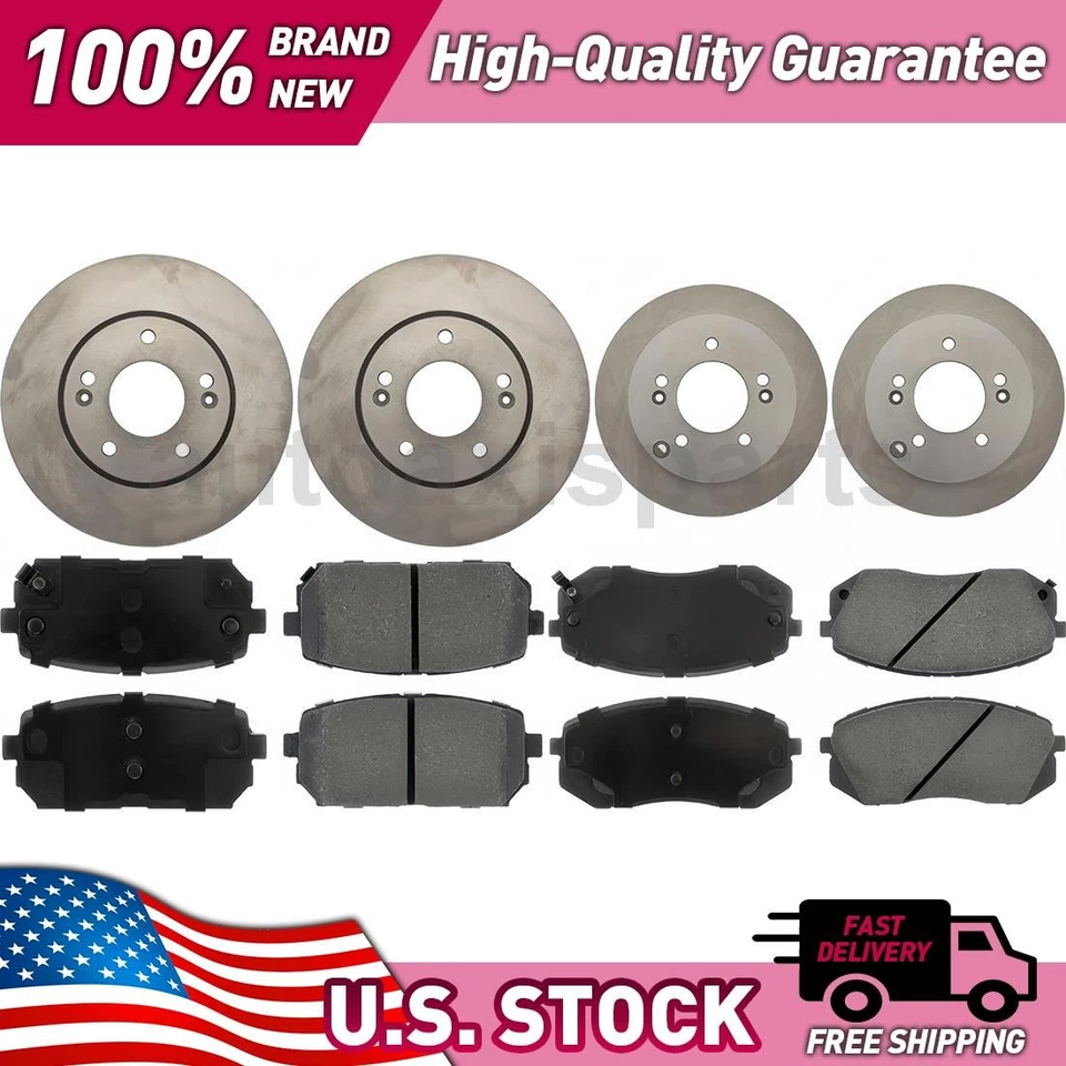 Kit de actualización de freno de disco de piezas centradas delanteras y traseras para Kia Rondo 2007-2011 Foto 1 de 1