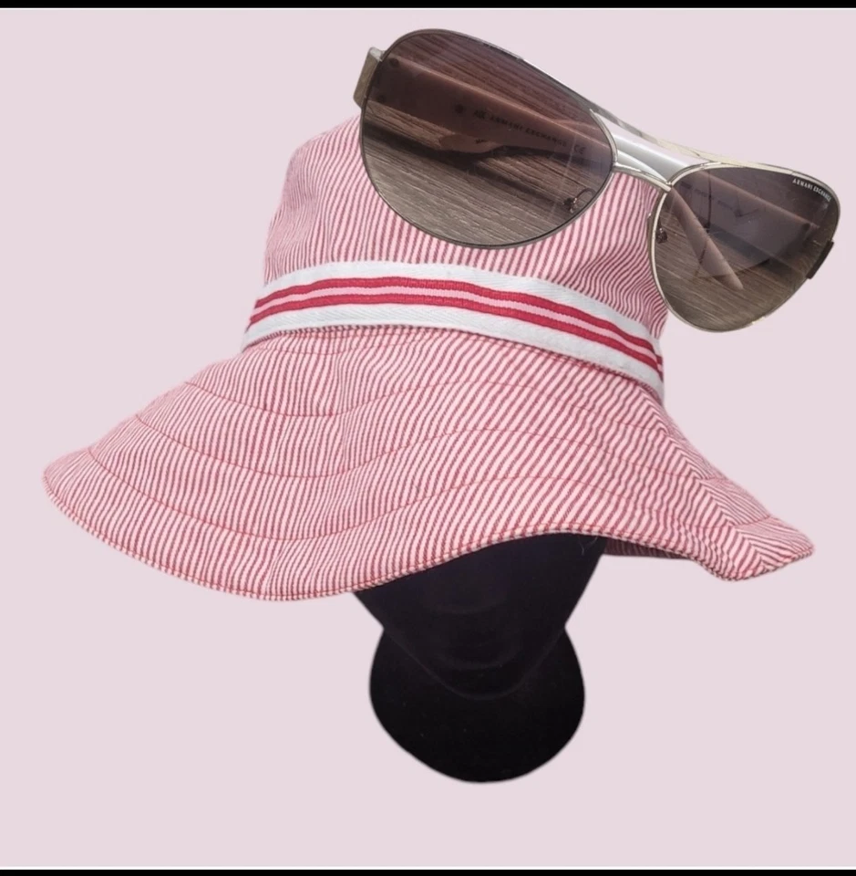 Sombrero cubo/floppy a rayas Betmar Beach para dama Foto 1 de 4