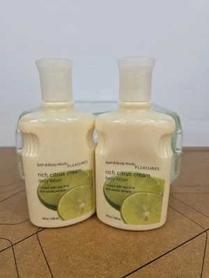 BATH & BODY WORKS VINTAGE RICA CREMA CÍTRICA 8 FL OZ LOCIÓN CORPORAL NUEVA LOTE COMPLETO X 2 Foto 1 de 4