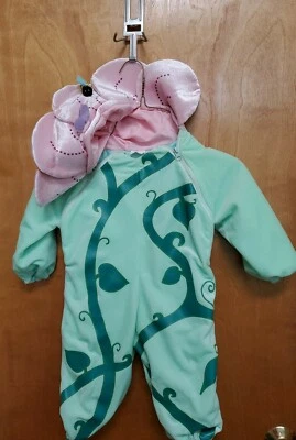BABYSTYLE РОЗОВЫЙ ЗЕЛЕНЫЙ КРАСИВЫЙ ЦВЕТОК КОСТЮМ ДЛЯ ХЭЛЛОУИНА SZ.  6 до 12 месяцев - Изображение 1 из 3