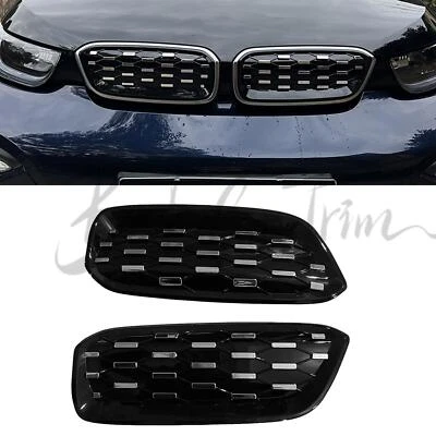 Cubierta de malla de rejilla delantera plateada para BMW i3 I01 LCI 2014-2020 2015 2016 MA Foto 1 de 4