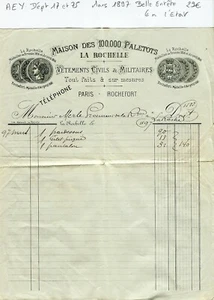 Dépt 17 - La Rochelle - Belle Entête Secteur de la Mode de Mars 1897 - Picture 1 of 1