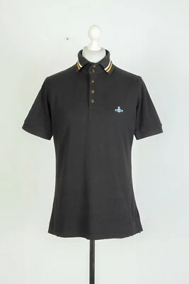 Camisa Polo Vivienne Westwood Manga Corta Rojo Marrón Rayas Talla L Foto 1 de 4