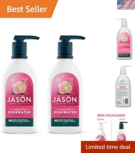 Botanisches Duschgel - Belebendes Rosenwasser mit Vitamin E, 30 Unzen x 2 Flaschen - Bild 1 von 11