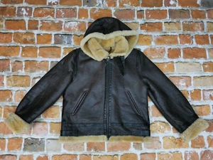 *CHEVIGNON DAMEN LAMMFELL B3 PILOTEN VINTAGE LEDERJACKE*SHEARLING*GR: L*TIP TOP - Bild 1 von 10