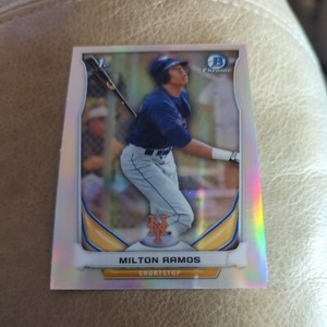 MILTON RAMOS  2014 BOWMAN CHROME DRAFT PROSPECTS REFRACTOR #CDP84 - Mets