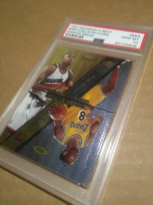 Kobe Bryant PSA 10 GM 1997 Pippen/Cblls/Vhrn Bowman's Best Mirror Image WOW #MI4 Foto 1 de 4