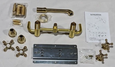 Kingston Brass KS7027AX English Country 2 Handle Roman Tub Faucet Polished Brass - Image 1 of 4