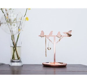 Kikkerland COPPER BIRD IS THE WORD Jewelry Stand earrings,rings,necklaces,etc - Picture 1 of 6