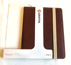 Griffin Passport Folio Case for Ipad 2 / 3 / 4 Micro Suede Lined Dark Tan