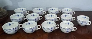 Furnivals Limited Denmark Blue 2 1/2" Cups Only Lot Of 13 - Bild 1 von 5