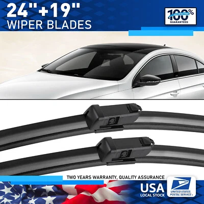 Juego de 2 escobillas limpiaparabrisas calidad OEM 24" 19" para VOLKSWAGEN PASSAT 12-21 toda temporada Foto 1 de 4