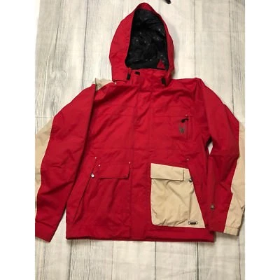 Boys Spyder Jacket Size 16 Red & Ivory Water Resistant Jacket With Hood - Image 1 of 4