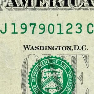 1979 January 23rd Dollar 1979 Jan 23 Birthday Anniversary Serial Number Dollar - Picture 1 of 3