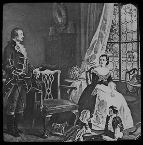 THE LIFE OF GEORGE WASHINGTON Nº6 C1890 Magic Lantern Slide PRESIDENTE ESTADOUNIDENSE - Imagen 1 de 3