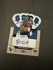 2012 Crown Royale Signatures Holo Silver Auto /149 #25 DAVIN MEGGETT Rookie RC - Picture 1 of 3