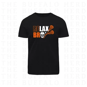 Relax Bro Buffalo Bandits Shirt, Mens Womens Bandits Lacrosse Tee - Picture 1 of 1