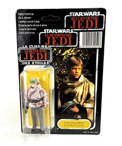 Poncho Luke Skywalker Star Wars Figura Tri-Logo 1984 Palitoy Sin perforar - Imagen 1 de 6
