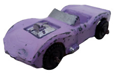 Vintage MidgeToy Lavender Purple Convertible Car Diecast Metal Model