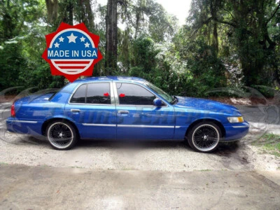 Mercury Grand Marquis 1992-2011 4 piezas poste de pilar cromado puerta de acero inoxidable Foto 1 de 3