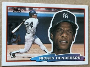 RICKEY HENDERSON HOF 1988 TOPPS BIG Card #165 NM-MT Condition - Picture 1 of 2